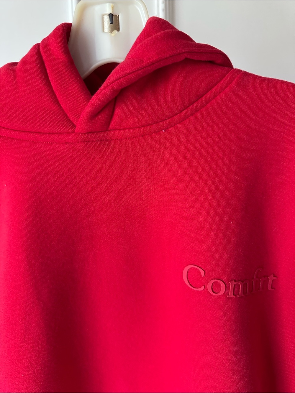 Comfrt Red Fleece Hoodie and Jogger set - Picture 3 of 8